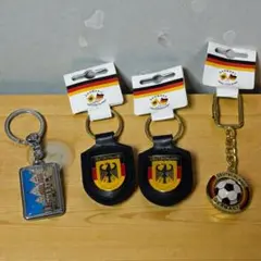 【現地購入】ドイツ お土産 キーホルダー 4点セット フランクフルト サッカー