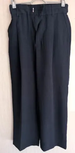 VIS 美easyリネンライクワイドパンツ　イージーケア