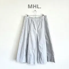 【美品✨】MHL. コットンドリル タックスカート ホワイト系 サイズ2のサムネイル