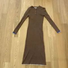 JW ANDERSON × UNIQLO ブラウンニットワンピース S