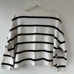 【美品】AZUL BY MOUSSY ボーダー長袖トップス　FREE SIZE