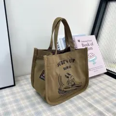 新品未使用　SURF'S UP HAWAII スヌーピー トートバッグ　茶色のサムネイル