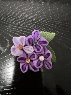 つまみ細工　ブローチ　髪飾り　39