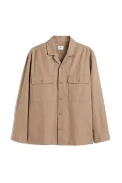 H&M リラックスフィット リネンブレンドオーバーシャツ 新品