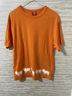 【オジコ】 オレンジひつじプリントTシャツのサムネイル