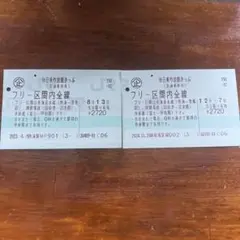 JR東海/休日乗り放題きっぷ/二枚