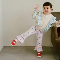 ギンガムフリルトレーナー しまむら JUO airi 130