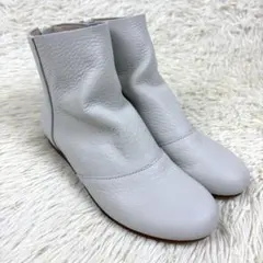 美品、EN あしながおじさん、レザー、ショートブーツ