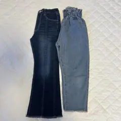 130 デニムパンツセット
