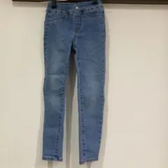 GUライトブルー スキニーデニムパンツ 120㎝