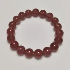 パワーストーン　ブレスレット　ストロベリークォーツ　16cm　No.115
