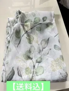 【送料込】オーガンージー風ドレープカーテン100×140２枚セット〈フック付き〉