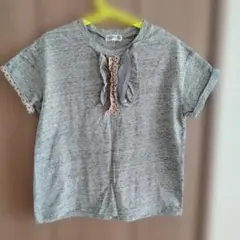 RAG MART 女児130 Tシャツ 霜降りグレー