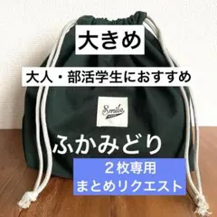 pom様 リクエスト 2点 まとめ商品　大きめお弁当袋　男の子　女の子　大人
