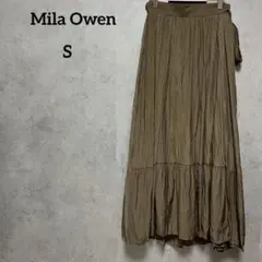 ミラオーウェン　Mila Owen 切り替えワッシャースカート　ロング　Sのサムネイル