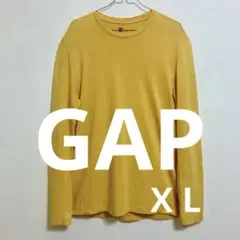 美品　GAP （XL）※海外サイズのMサイズ イエロー長袖カットソー