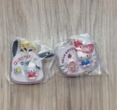 サンリオアクリルキーホルダー2個セット ハローキティ　ポチャッコ