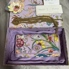 GUCCI フローラ チェーンウォレット 長財布 - メルカリ