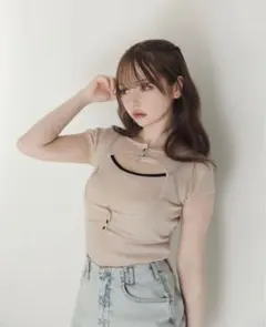 andmary アンドマリー エルフボタンニットトップス AM0255 andmary アンドマリー エルフボタンニットトップス - メルカリ