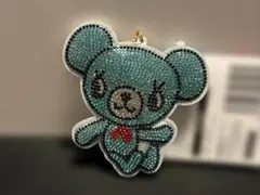 ポンポネット ミントくんラインストーン デコキーホルダー　ナルミヤキャラクターズ