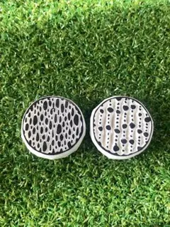 ハンドメイド 消しゴムはんこ 丸型 ポイント ２点