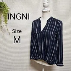 INGNI ストライプ柄 長袖シャツ Mサイズ