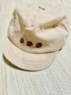 morinorinkle 草莓刺繡帽 50-52cm