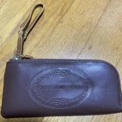 美品　ロメオジリ　チェーン付き　ブラウン革　長財布のサムネイル