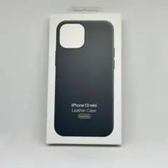 新品-純正互換品-iPhone13mini　レザーケース　ブラック