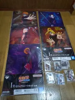 一番くじ NARUTO ビジュアルシートセット 5種 アクリルキーホルダー 6種