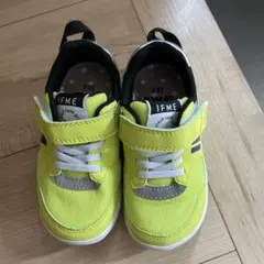 イフミー　蛍光イエロー ベルクロストラップ キッズシューズ 16.0cm