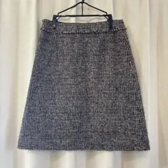 マルチカラーツイードフレアスカート