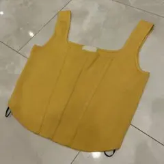 H&M イエロー　クロップドタンクトップのサムネイル