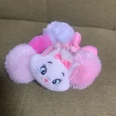 マリー シュシュ ポンポン付き　ゴム　ディズニー　グッズ　おしゃれキャットマリー