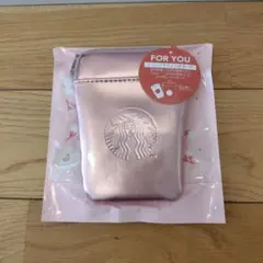 SAKURA2026スターバックスミニポーチピンク（ドリンクチケットなし）