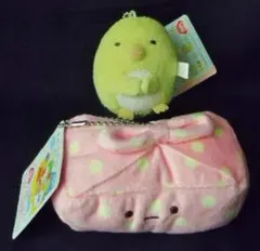 すみっコぐらし さらさらマスコット キーチェーン+すみっコ弁当 ぬいぐるみ風呂敷