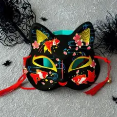 仮面 マスク 黒 コスプレ 浴衣 祭り ハロウィン 学園祭 仮装 文化祭