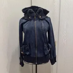 ジャージ素材　パーカー　ブルゾン　y2k