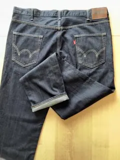 大きいサイズ　EDWIN ED503 ストレートデニム ダークブルー