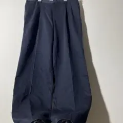 2009年製 DOCKERS 濃紺 ワイドスラックス W38 2タック 古着