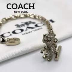 美品 COACHコーチ パヴェ レキシー シグネチャー チェーン
