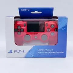 【未使用に近い】PS4 デュアルショック4 CUH-ZCT2J マグマレッド