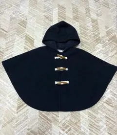 【ミキハウス】ベビーポンチョ F ネイビー