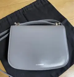【美品】ジルサンダー グレーショルダーバッグ