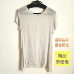 【新品未使用】シアー半袖カットソー ベージュ　Tシャツ tシャツ ワンピースのサムネイル