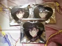 PLUSMATE ハート型缶バッジ～StarLight～ 芥川瑛士 3点