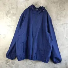 M10古着　ジャケット　ナイロンジャケット　青　90s Y2K
