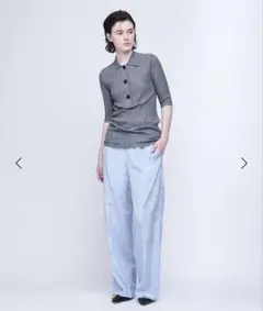 【新品未使用タグ付】＜AEWEN MATOPH＞シアー パンツ　ライトブルー