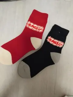 ホカロン ソックス 2足セット レッド ブラック