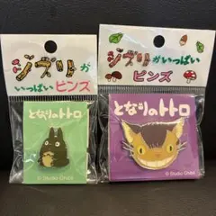 ジブリ トトロ ネコバス ピンズ 2個セット